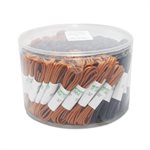 DRESS WAXED ROUND LACES 100 PK ASSORTED COLOURS