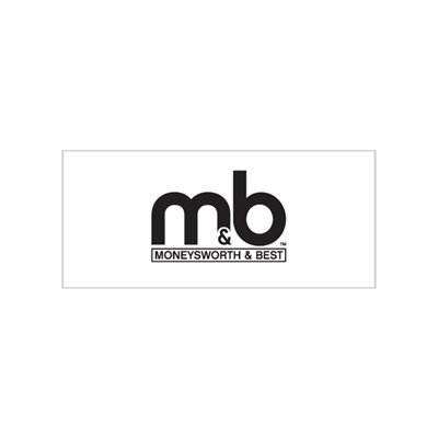 METAL DISPLAY HEADER CARD - M&B LOGO B / W
